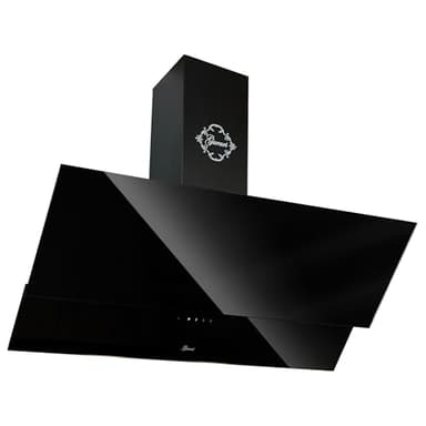 Hotte aspirante Noire 80 cm GURARI GCH D 268 8 Prime/Hotte Inclinée Économique en Énergie Classe A/Hotte Décorative Murale Haute Performance 1000 m³/h avec Évacuation - Recyclage d’air