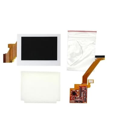 Kits d'écran LCD IPS V4.0 pré-laminés, avec menu OSD, for GameBoy Advance SP, for GBA SP, écran LCD IPS V4(White-IPS V3 LCD)