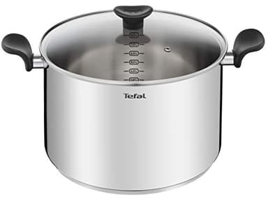 TefalPrimary marmite 28 cm + couvercle, Garantie 10 ans, Acier inoxydable de première qualité, Induction, Mijoter, bouillir, recettes E3086404