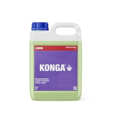 Konga Clever Automat Lessive liquide concentrée au pH neutre, savon à lessive pour machines à laver automatiques, 4,5 litres – Parfum fleur de musc