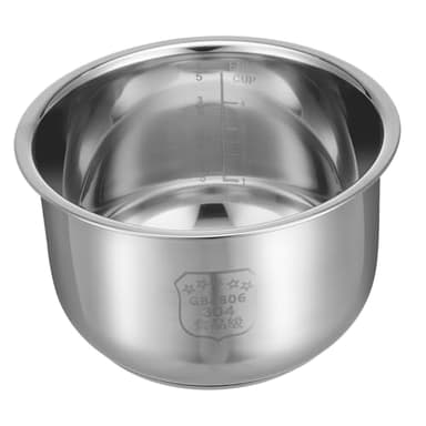 FIXOSHEE Cuve de Remplacement pour Cuiseur Riz Électrique INOX Épais Pot Intérieur Multi Usage Capacité avec Graduation pour Cuisson Riz et Gâteau