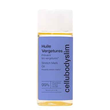 Huile Vergetures Grossesse Naturelle | Prévention et Réparation des Vergetures avec Huile d’Avocat, Jojoba & Sésame | Compatible Allaitement & Grossesse - 150ml