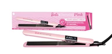 Demeliss PINK Lisseur 2 en 1 Barbie™ – Plaques Fines Céramique Tourmaline Infusées Kératine – Lissage Net, Boucles Rebondies – Température Réglable 150°C à 230°C – Design Ergonomique Professionnel