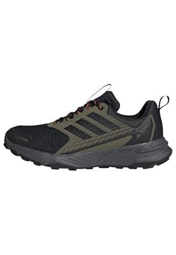 Adidas Homme Terrex Tracefinder 2 Climaproof Trail Running Shoes, Olive Strata/Core Black/Semi Impact Orange, 38 2/3 EU