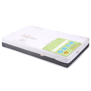 PEKITAS Matelas pour poussette de bébé 50 x 90 cm, épaisseur 10 cm, hybride, réversible, double face, avec housse amovible et lavable, fermeté fixe, respirant, anti-étouffement, pour lit de bébé, lit