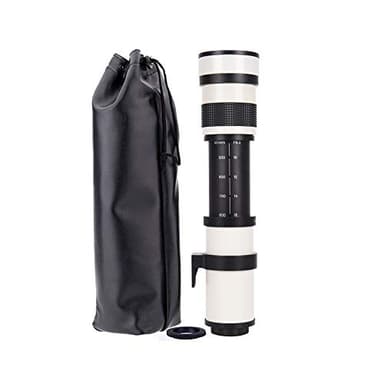 JINTU Téléobjectif 420-800mm, Objectif EF pour Canon SLR, Canon Manual Focus Objectif Zoom MF 4000d 2000d 1500d 850d 750d 1300d 1200d 600D 500d 250d 90d 80d 77D 6d 5D Nikon D90 D5600 D5200 D3200