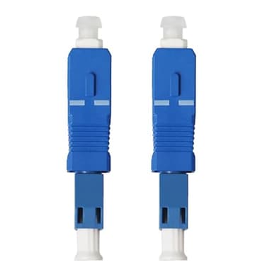 NineSSJLY Adaptateurs Fibre Optique – 2 pièces SC mâle vers LC femelle – Compatible FritzBox, modem fibre et prises optiques – SC/LC APC – Connexion rapide et fiable