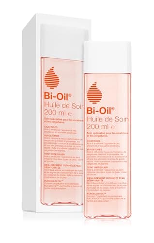 Bi-Oil Huile De Soin Pour La Peau - Soin Spécialisé Pour Les Vergetures, Cicatrices, Peau Sèche Et Teint Irrégulier - 1 X 200 Ml