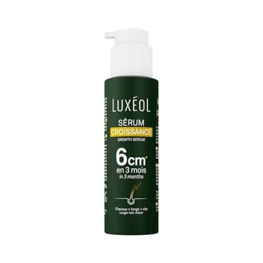 LUXEOL - Sérum Cheveux Croissance - Pousse De 6 cm En 3 Mois* - Des Cheveux Plus Longs Plus Vite - 97% D'Ingrédients D'Origine Naturelle - Sans Silicones - Fabriqué En France - 100 ml