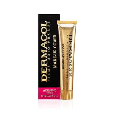 Dermacol - Fond de teint couvrant, Fond de teint liquide mat avec SPF 30, Fond de teint imperméable pour peau grasse, acné et poches sous les yeux, Produits de maquillage longue durée, 30g, Teinte 224