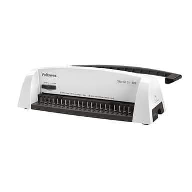 Machine à relier Fellowes Starlet 2+ – Perfore 12 feuilles A4 – Reliure manuelle à anneaux plastique – Relie jusqu’à 120 feuilles – Parfaite pour le bureau à domicile