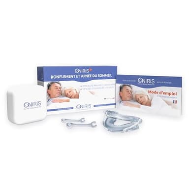 ONIRIS – Orthèse Anti Ronflement - Validé Cliniquement pour l Apnée Du Sommeil - Made in France - Gouttière dentaire - Orthèse d avancée Mandibulaire – Agit sur les causes d’un Mauvais Sommeil.