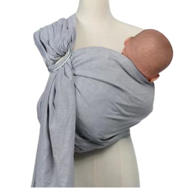 Écharpe porte-bébé sans nœud pour bébé dès la naissance (gris)