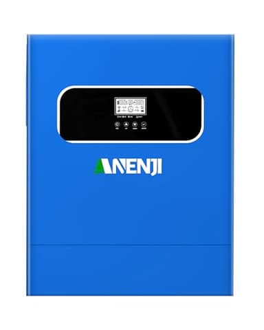 Onduleur solaire hybride 11000 W 48 V CC vers 230 V AC sinusoïdal pur avec MPPT 160 A, injection réseau, 2x5500 W entrées PV, fonctionnement sans batterie + surveillance à distance WiFi, 4 modes de