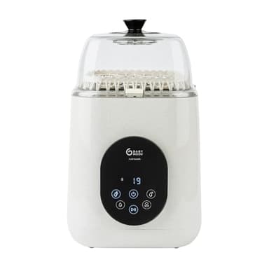 Babymoov Lave Biberon Electrique NutriWash - 4 en 1 : Lave, Stérilise, Sèche & Stocke - 11 Programmes Rapides dès 19 min - Universel Biberons & Accessoires Bébé - Écran Tactile - Garanti à Vie