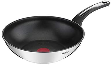 Tefal Emotion Poêle wok 28 cm, Revêtement antiadhésif, Garantie 10 ans, Base épaisse pour une diffusion de chaleur homogène, Design élégant, Poignée robuste, Induction, Indicateur de cuisson E3001904