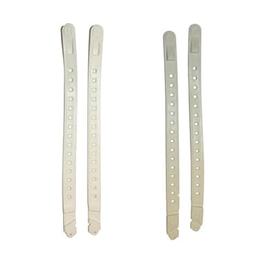 EVVO kit Accessoire d’Une Paire de Sangles arrière pour Raquettes à Neige, Made in France de Couleur Blanche pour Les Produits EVVO Toree et Snowshoe Originale