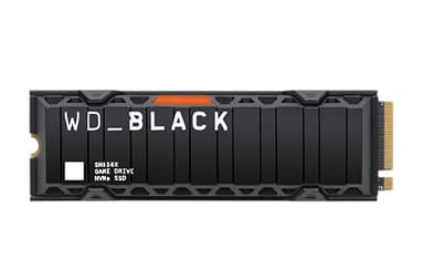 WD_BLACK SN850X SSD 2 To, Disque SSD interne avec dissipateur thermique, lecture jusqu'à 7300 Mo/s, écriture jusqu'à 6600 Mo/s, Haute performance disque de jeu, PCIe Gen 4.0, NVMe, Noir