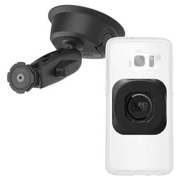 Quad Lock Support Téléphone Voiture à Ventouse Robuste pour Pare-Brise/Tableau de Bord avec Adaptateur MAG Universel