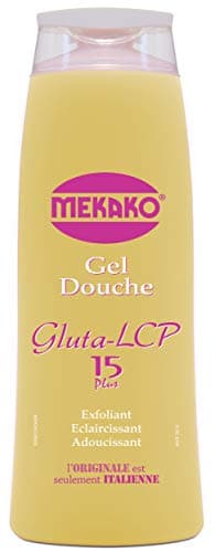 Mekako, Gel Douche Gluta Lcp Exfoliant Eclaircissant Adoucissant, Citronnelle, 500 ml