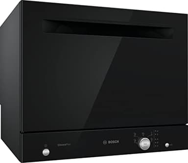 Bosch SKS51E36EU - Lave-vaisselle Compact Série 2 - Pose-libre, 55 cm - 6 couverts - 5 programmes - Moteur EcoSilence Drive - Noir