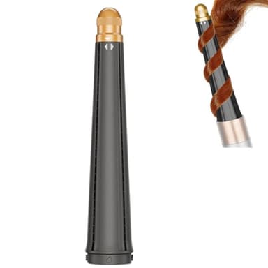 Accessoire Boucleur Conique pour Dyson Airwrap, compatible avec HS01/HS05/HS08, pour Embout Dyson Airwrap 20-36mm, Fer a Friser, Bigoudis Auto Enroulants(Doré)