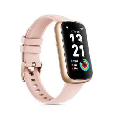 BOALZETD Montre Connectée Femme, 1,47'' Montre Sport avec Cardiofrequencemetre/Oxymetre/Sommeil/, Podometre Trackers d'Activité, Notification/Etanche 3ATM Bracelet Connecté pour Android iOS, Rose