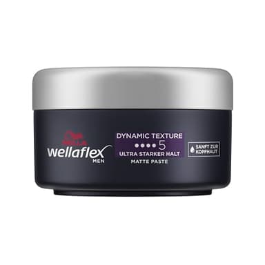 WELLAFLEX Men Pâte coiffante mate Tenue ultra forte Finition mate Testé dermatologiquement 75 ml