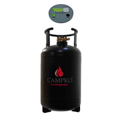 Antarion Pack CAMPKO Bouteille GPL 30L Rechargeable Bluetooth + Jauge Camping Car