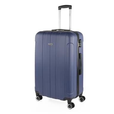 ITACA - Valise Grande Taille 23Kg Rigide Spacieuse XL pour Soute Avion Ultra Résistante avec Cadenas à Combinaison Idéale pour Voyages Longs Et Moyens Séjours., Bleu Jeans