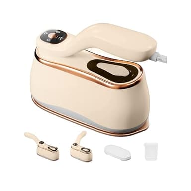 MiTdir Vapeur fer à repasser 175x80mm Ceramic Glaze Panel Iron LCD 220ml Water Tank 1200W & 15s Fast Heat Up 4-speed Home Travel Voyage d'affaires