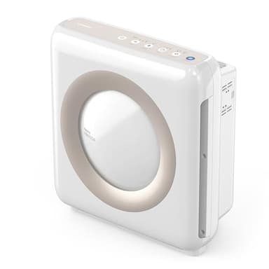 COWAY Purificateur d'air Maison, Choix EU Wirecutter, Mode Eco, Ioniseur, Élimine 99,99% Particules Nocives 0,01 µm Allergie, Fumée, Pollen, Animaux Dom, CADR 421m³/h, Ap-1512hh - MIGHTY (Blanc)