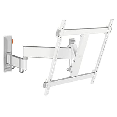 Vogel's TVM 3445 Support Mural TV orientable pour téléviseurs 32-65 Pouces, Max. 25 kg, Pivotant jusqu'à 180º, Support TV Totalement orientable Max. VESA 400x400, Compatibilité Universelle, Blanc