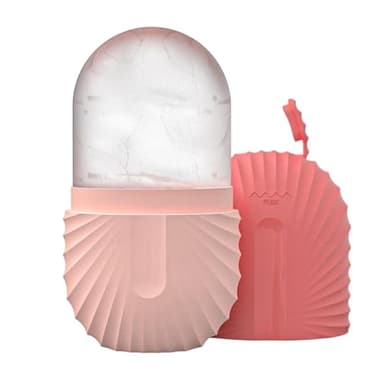 Hiemible Ice Roller Visage Et Yeux, Rouleau À Glace Pour Le Visage, Moule À Glace Pour Le Visage, Roller De Massage Visage Réutilisable, Efficacement Poches, Réduit Pores, Améliore Élasticité De Peau