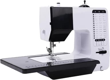 Machine de broderie à 38 points avec table d'extension et lumière nocturne - machine à coudre portable et industrielle pour les débutants et les professionnels, outil d'artisanat lourd