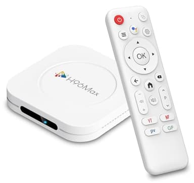 LEFFOT M1 Plus 4K Ultra HD Android 14.0 TV Box, 4Go RAM 128Go ROM, Boitier IP-TV Android pour Home TV Streaming, Soutien Contrôle Vocal, 2.4G & 5G WiFi 6, BT 5.4, HDR10, RK3528 Quad Core A53