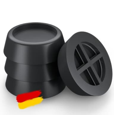 VIBIRIT Anti Vibration Machine a Laver Pied de Machine à Laver nti Vibration Pads Bruit Anti Vibration Pieds pour Machines à Laver et Sécheuses à Laver Patins Antivibrations en Caoutchouc