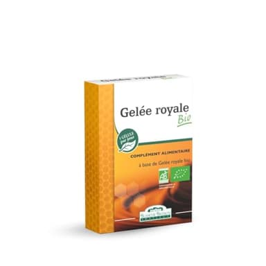 BLANCHE BRESSON - Gelée Royale Bio - Goût neutre - Tonus & Vitalité - Défense Système Immunitaire, Immunité, Energie, Anti-Fatigue, Concentration - 30 Gélules - Cure de 30 jours - Fabriqué en France