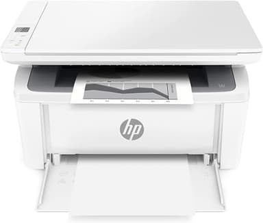 HP LaserJet M140w, 7MD72F, Imprimante multifonction laser A4, Monochrome, Impression recto/verso manuelle en noir et blanc, 20 ppm, Wi-Fi, HP Smart, Blanche