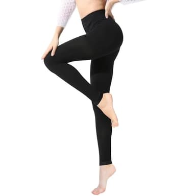 BellaAchtung Médicale Bas de Contention Femme & Homme Sans Pied Longues, 20-30mmhg Classe 2 Collant de Contention Soutien Graduel Chaussette de Compression pour Les varices, l'œdème, Le vol