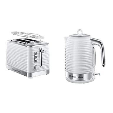Russell Hobbs Set Petit Déjeuner Bouilloire et Grille-Pain Toaster XL Inspire - 24360-70 et 24370-56