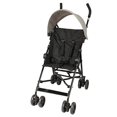 LOOPING | Poussette Canne Compacte & Légère | Dès 6 Mois | Pliage Facile | Ultra Légère 4,9 kg | Pare-Soleil Amovible | Suspension Intégrale | Idéale Voyage & Dépannage | Black Chiné