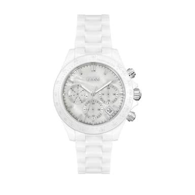 BOSS Montre Analogique Multifunction à Quartz pour femme n Collection Novia avec bracelet en acier inoxydable ou en céramique