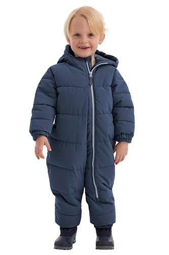firstinstinct by killtec enfants Combinaison/combinaison de neige en duvet avec capuche FIOW 32 MNS ONPC, dark blue, 110, 38897-000