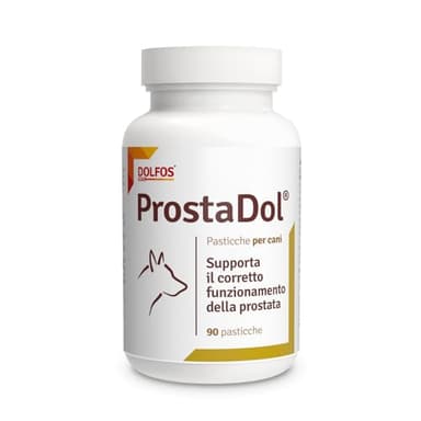 Dolfos Pets Dolvit ProstaDol Compléments pour chien, 90 comprimés, Prostate et Voies Urinaires, avec Bêta--Sitostérols et Extraits Naturels, Complément pour Chiens âgés et Adultes