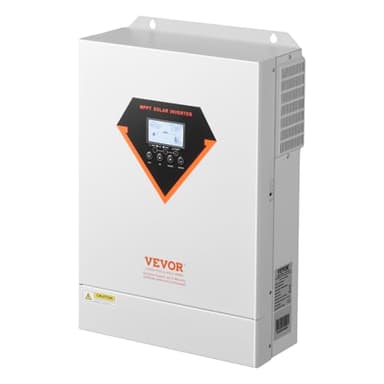 VEVOR Onduleur Solaire Hybride 6000 W Chargeur à Onde Sinusoïdale Pure Tout-en-Un, 48 V CC vers 220/230 V CA, avec Contrôleur Solaire MPPT 120 A Intégré, pour Systèmes Photovoltaïques Hors Réseau