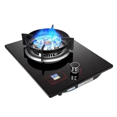 Gaziniere Gaz - Cuisiniere Gaz, Brûleur De Table De Cuisson En Verre Trempé Avec Minuterie, Cuisinière À Gaz À Usage Domestique, Cuisinière À Gaz De Cuisine Pratique (Size : LPG)