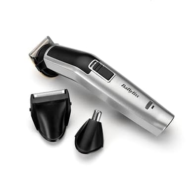 Babyliss MEN Tondeuse Multi-usages 8 en 1 Titanium avec Tondeuse Nez et Rasoir de Finitions MT726E