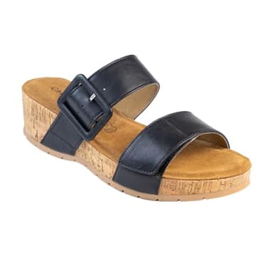 CHATTAWAK FEMME MULE COMPENSEE CONFORT GIO NOIR, 36