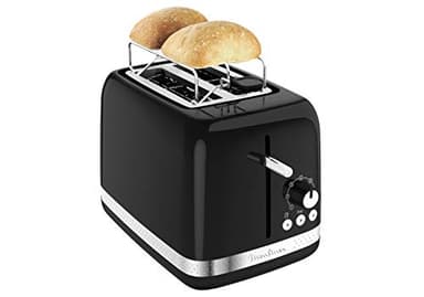 Moulinex Grille-pain 2 fentes larges, Design vintage retro, 7 niveaux de dorage, Réchauffe viennoiserie, Levier de surélévation, 3 fonctions avec boutons rétroéclairés, Soleil LT301810